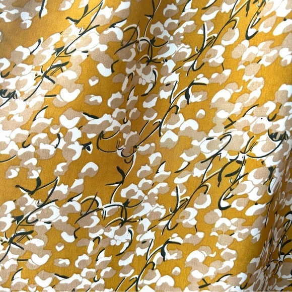 Elloh Golden Yellow Boho Floral Maxi Dress Size Small - Picture 6 of 6